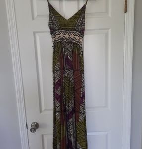 Tribal print maxi dress